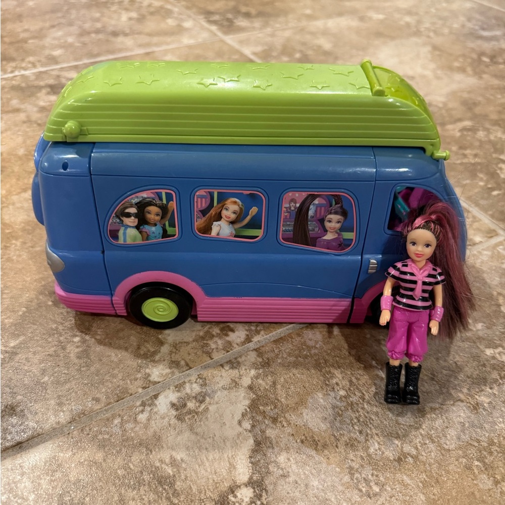 Polly Pocket Club Groove Par-tay Bus playset 2004 Mattel Vintage 2000s